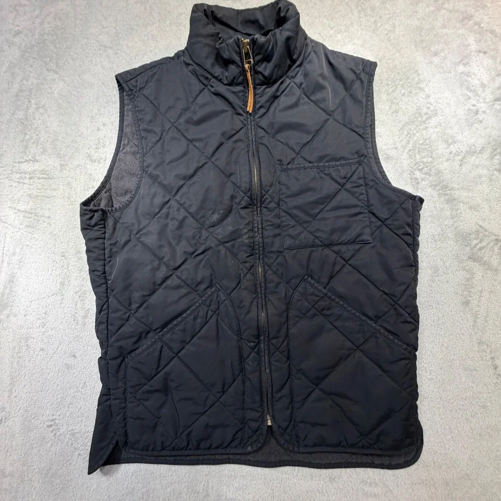J.Crew Mens‎ Quilted Military Utility Vest Small Navy Blue Gorpcore Versatile